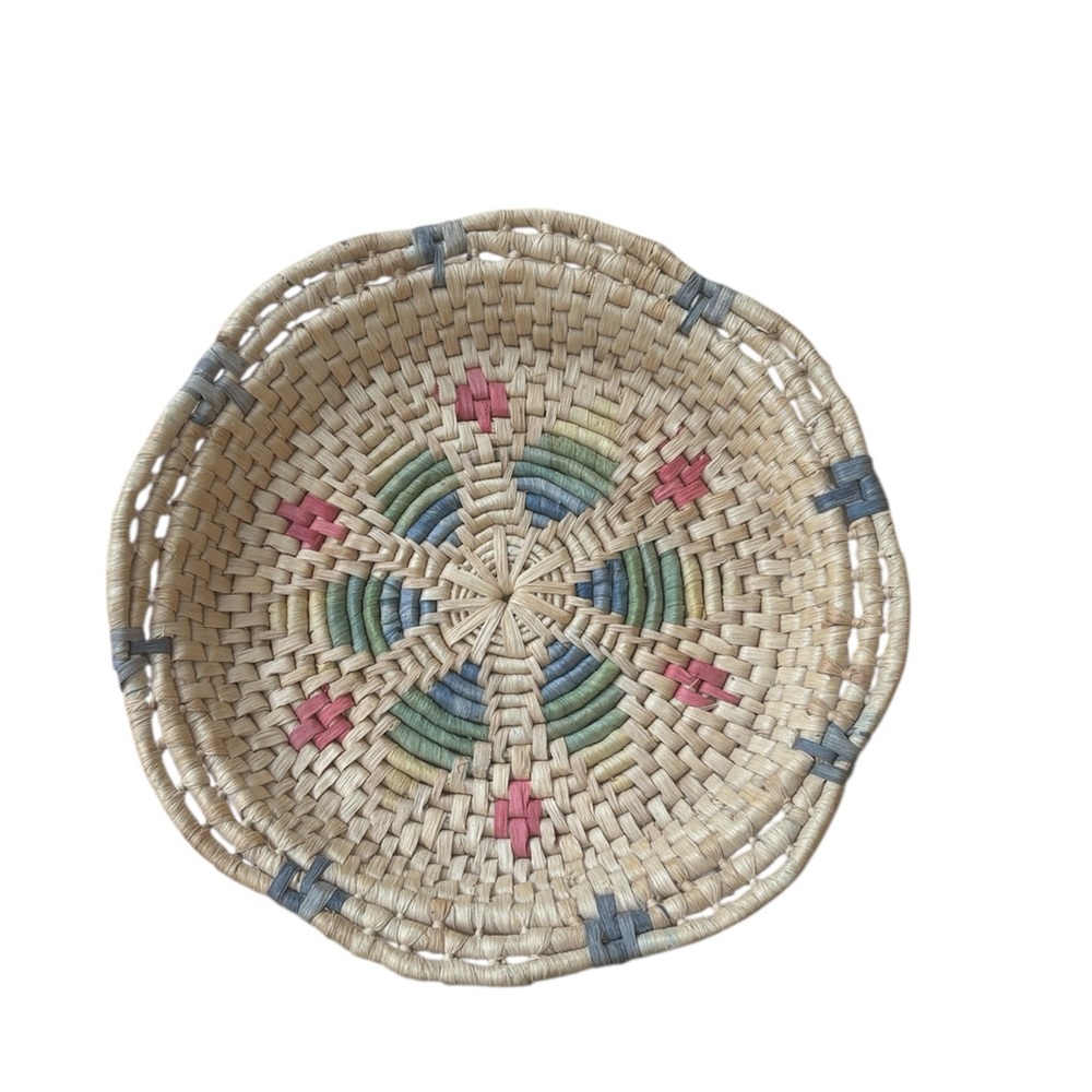 Vintage Bohemian Style Woven Decorative Basket